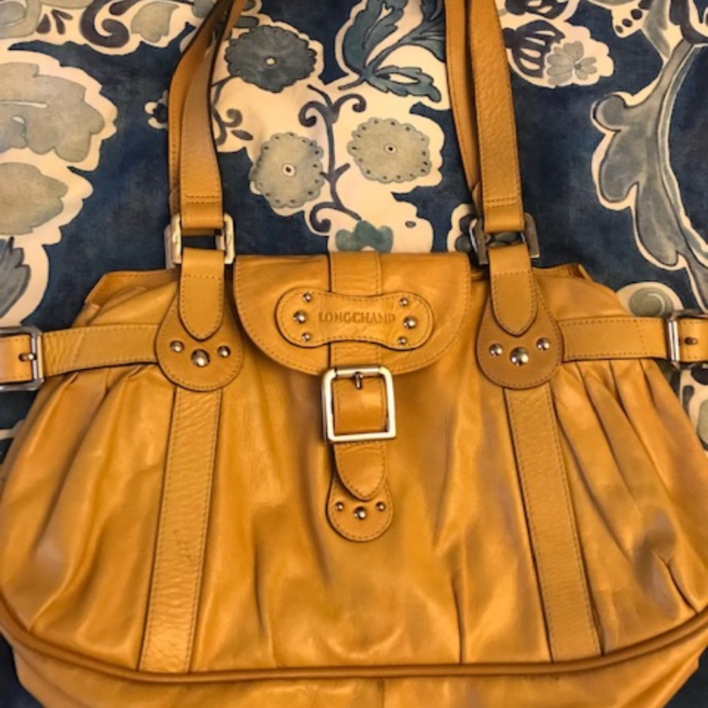 Mustard Yellow Longchamp Purse